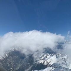 Flugwegposition um 13:38:18: Aufgenommen in der Nähe von 39041 Brenner, Autonome Provinz Bozen - Südtirol, Italien in 3441 Meter